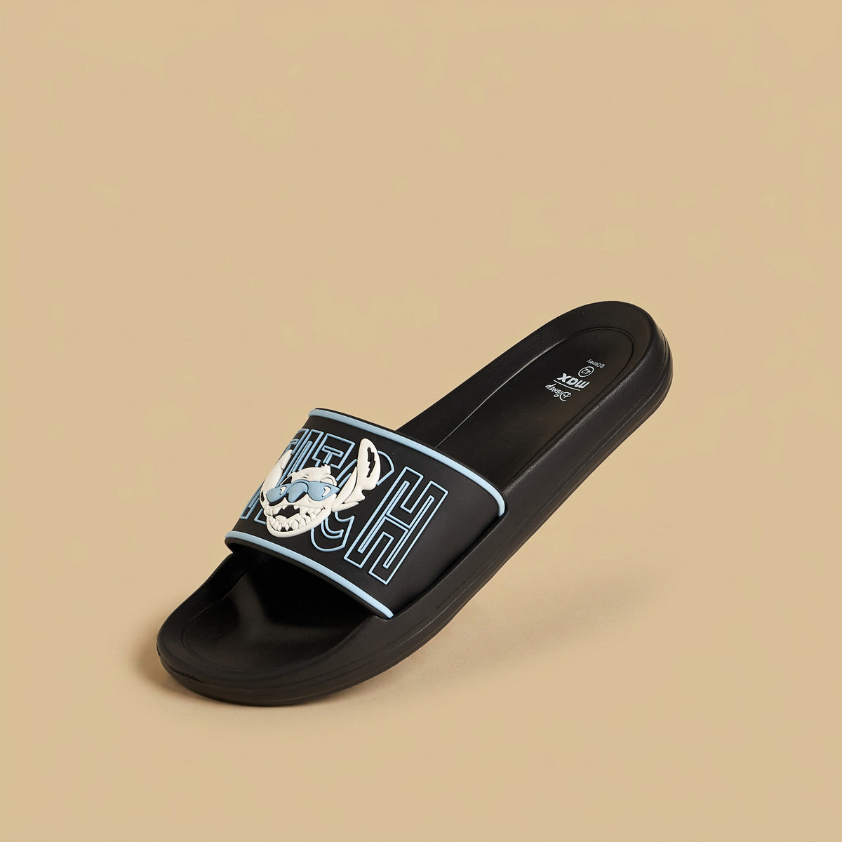 Max Stitch Embossed Slides Black for Men - image 1