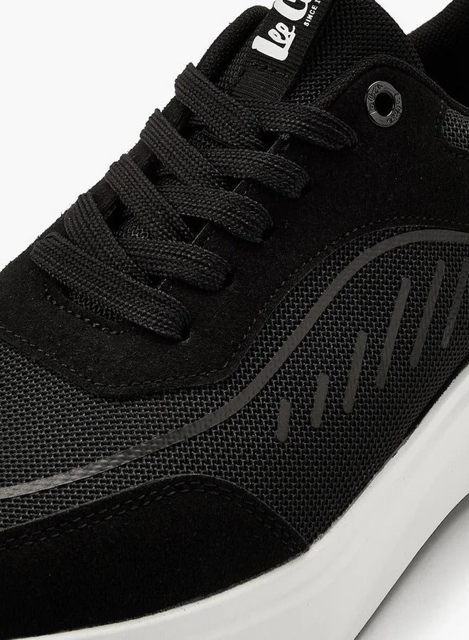 Lee Cooper Men's Panelled Lace-Up Sneakers
