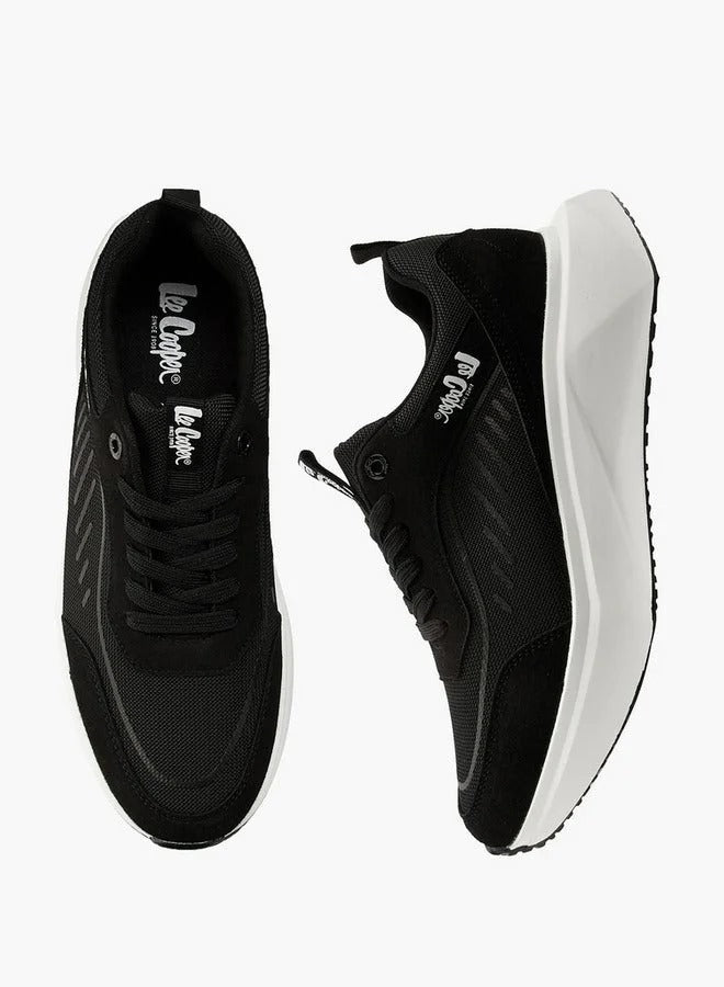 Lee Cooper Men's Panelled Lace-Up Sneakers