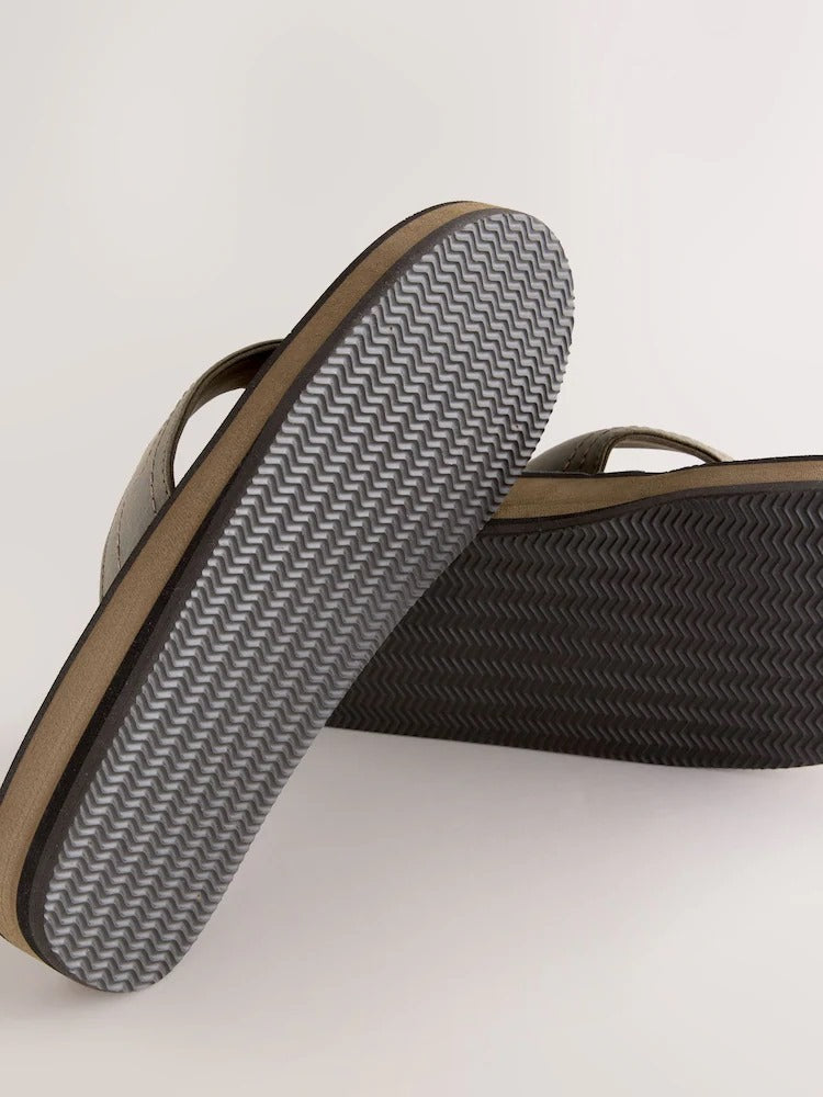 Next Brown Motionflex Flip Flops