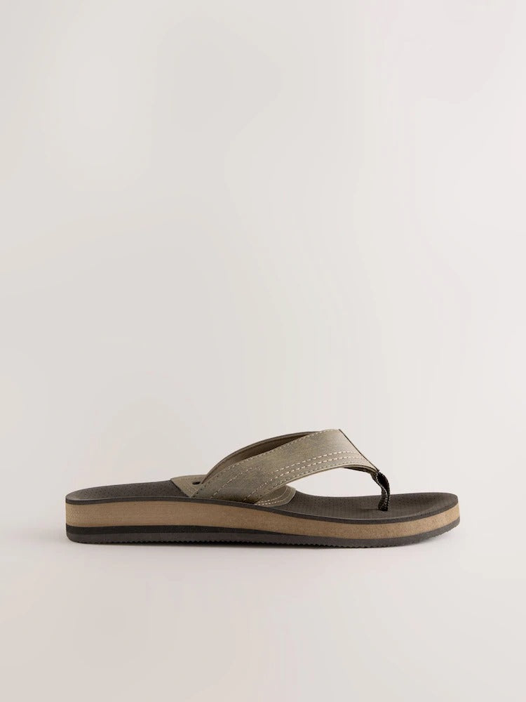 Next Brown Motionflex Flip Flops