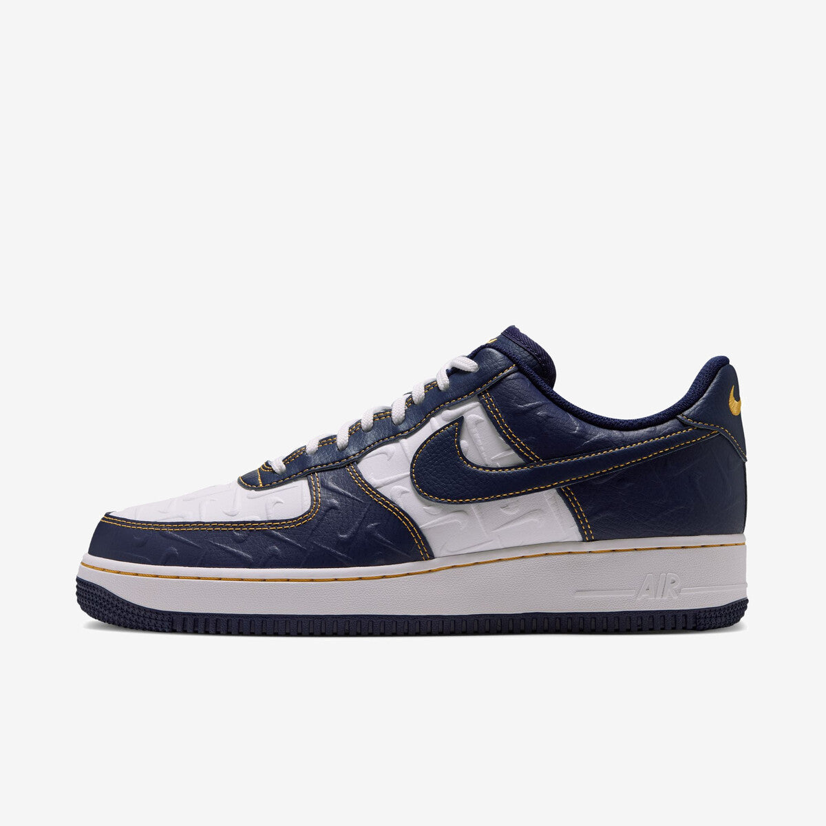 Nike Air Force 1 '07 - Summit White / Yellow Ochre / Midnight Navy