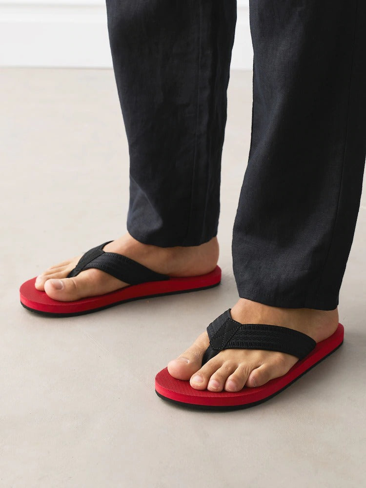 NEXT Red Edit Flip-Flops Men
