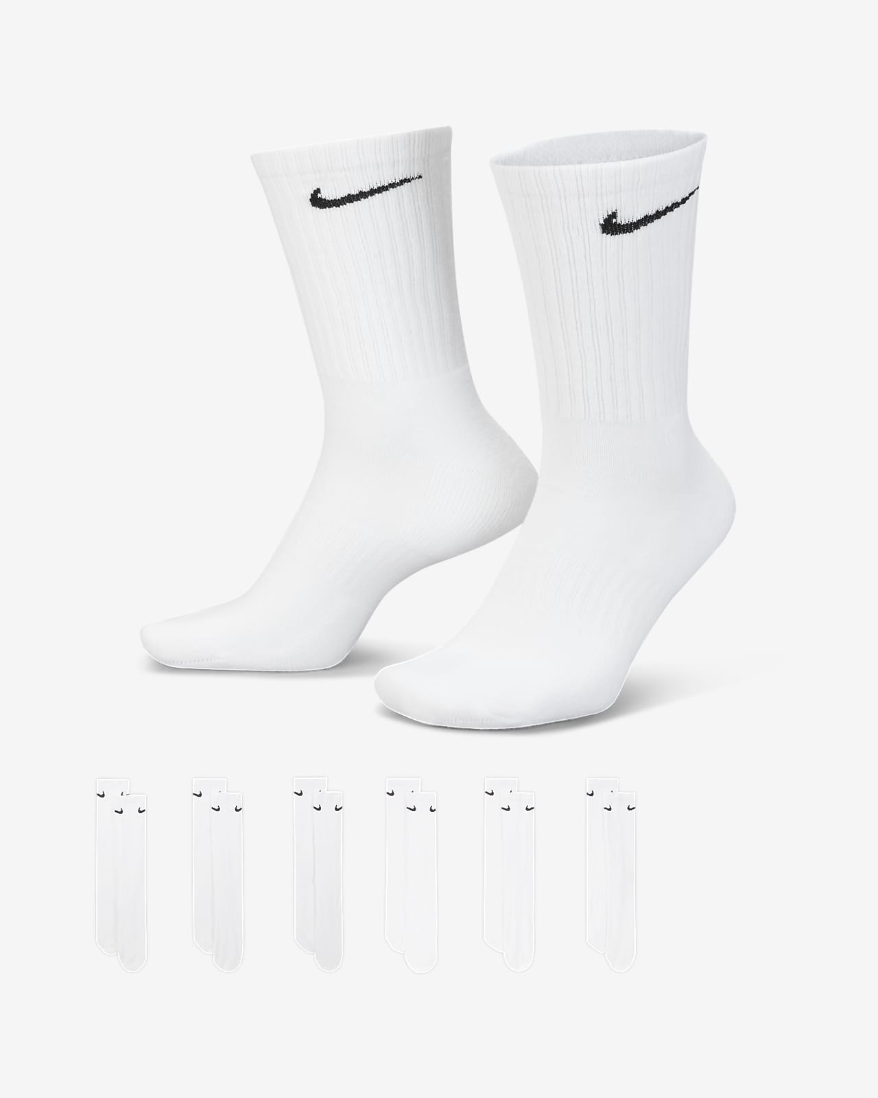 Nike Cushion Socks White Pack of 3 - Jango Mall