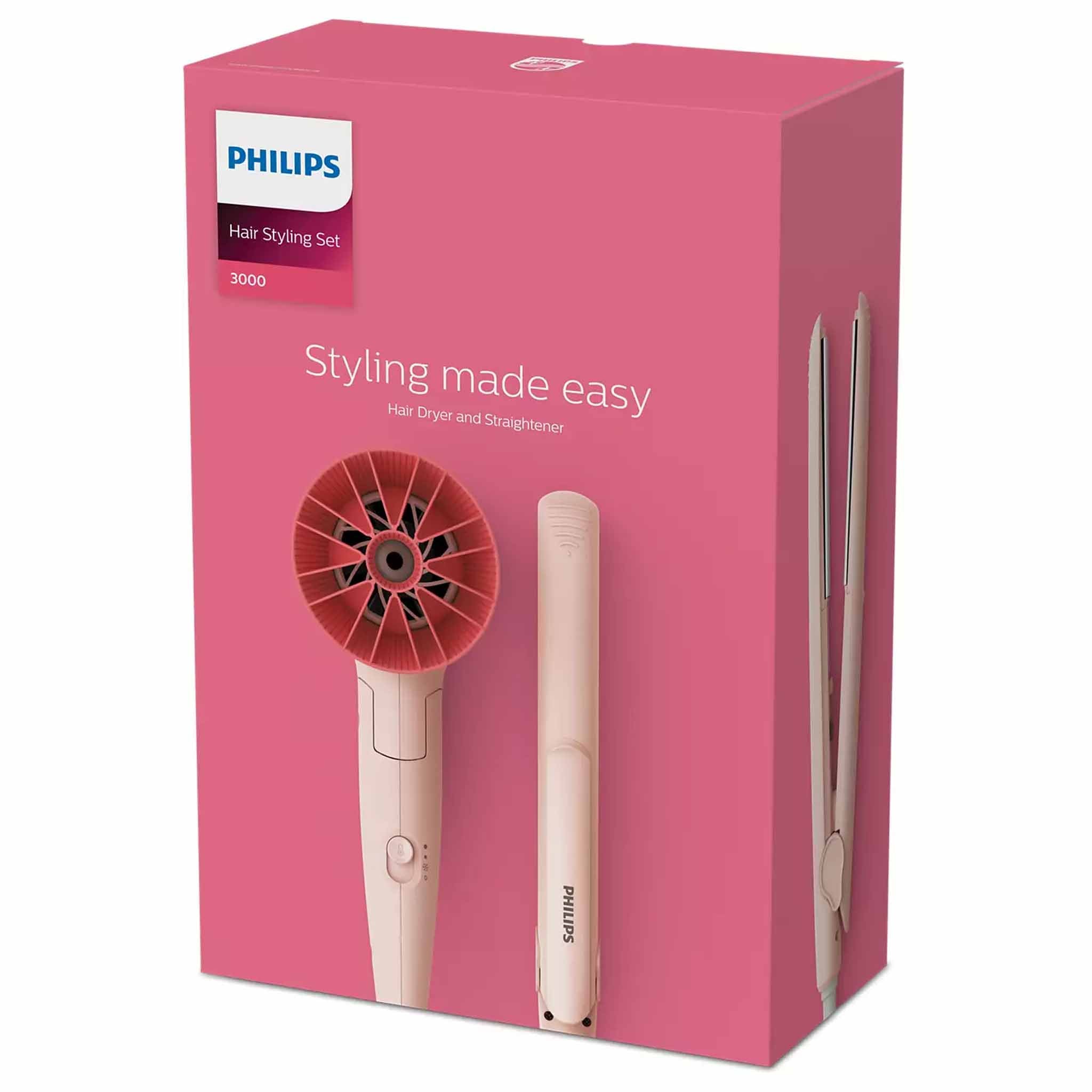 Philips 3000 Series Hair Styling Set BHP398/00 - Jango Mall