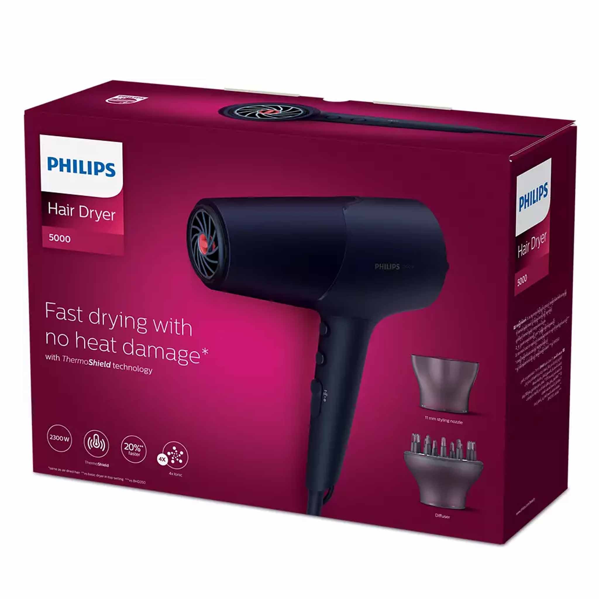 Philips 5000 Series Hair Dryer BHD510/03 - Jango Mall
