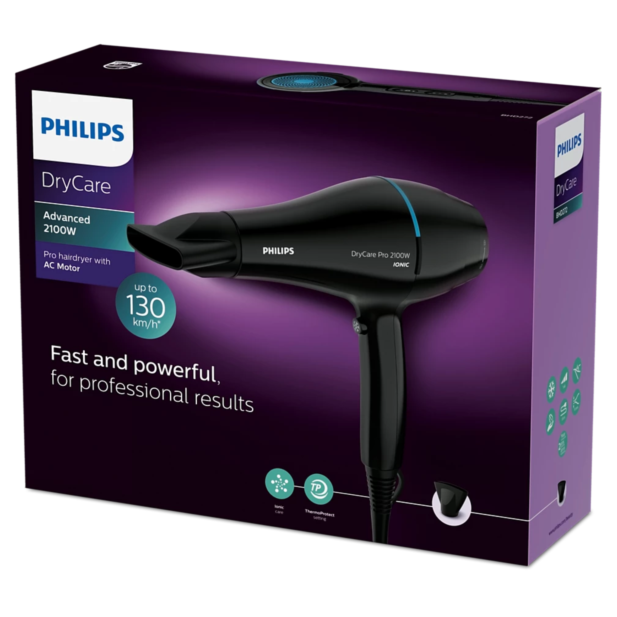 Philips DryCare Pro Hairdryer BHD272/03 - Jango Mall