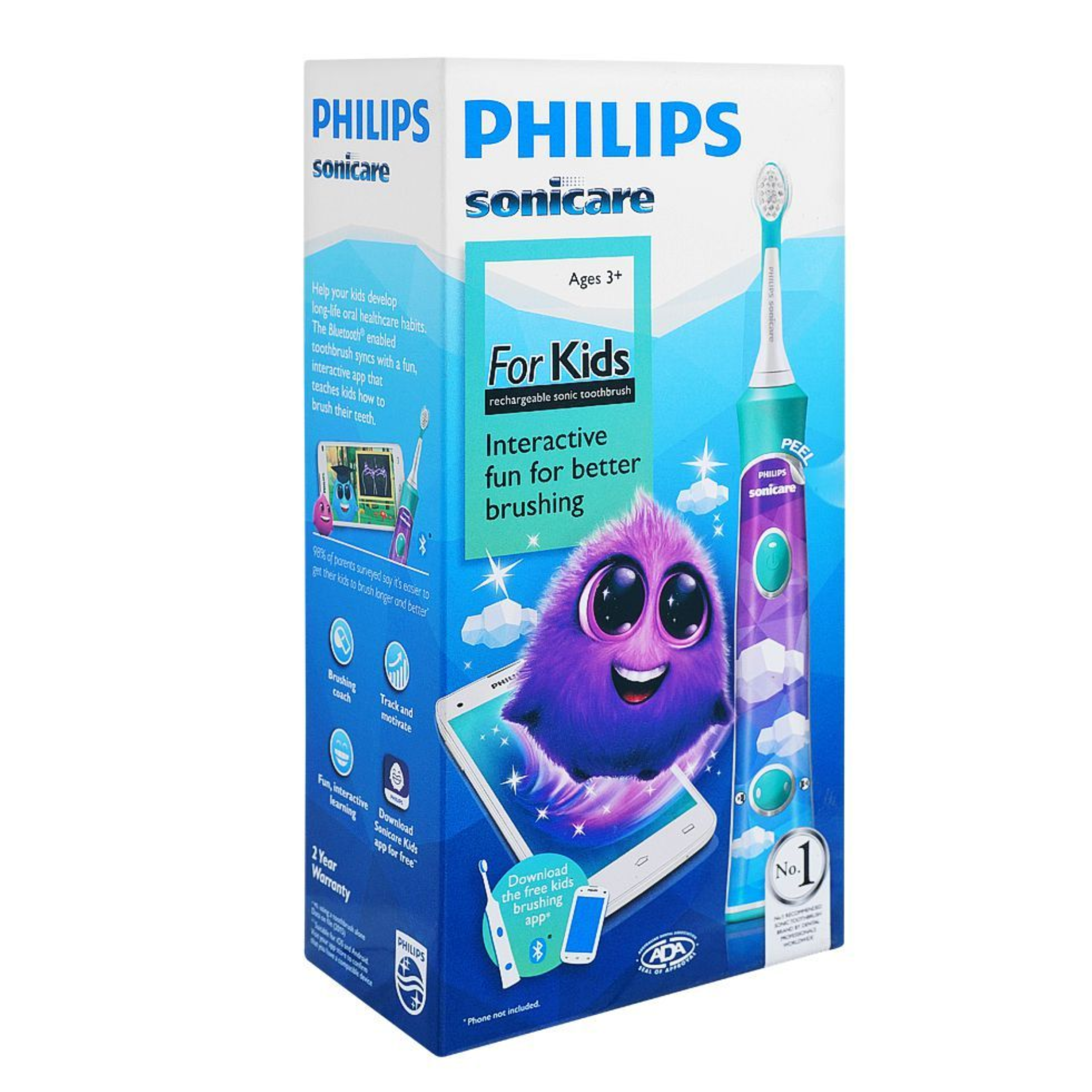Philips Sonic Electric Toothbrush, Sonicare For Kids HX6321/03 - Jango Mall