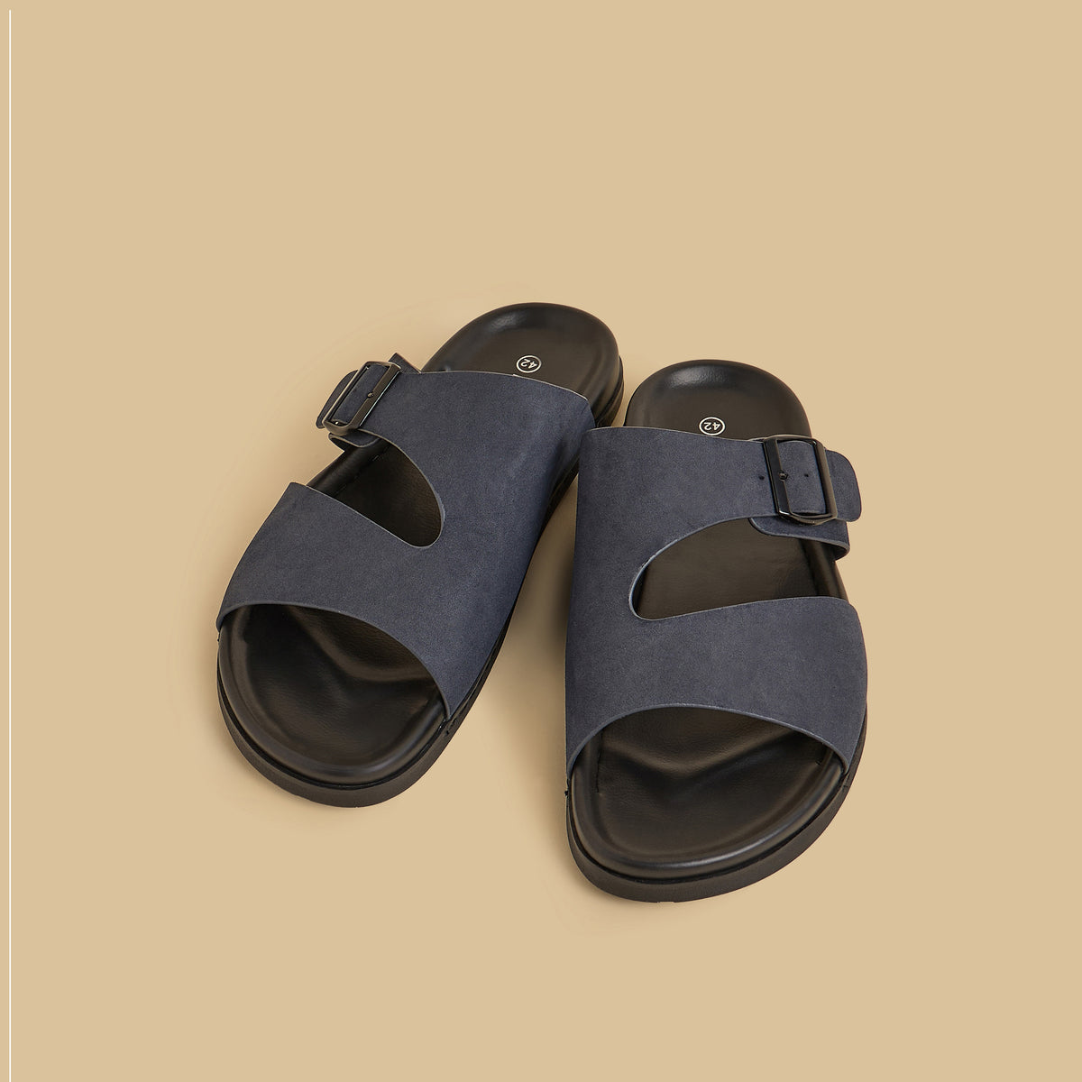 Max Buckle Detail Comfort Sandals Blue for Men - image 1