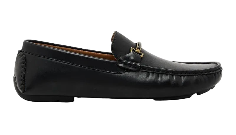 Robert Wood Moccasin Loafer Black