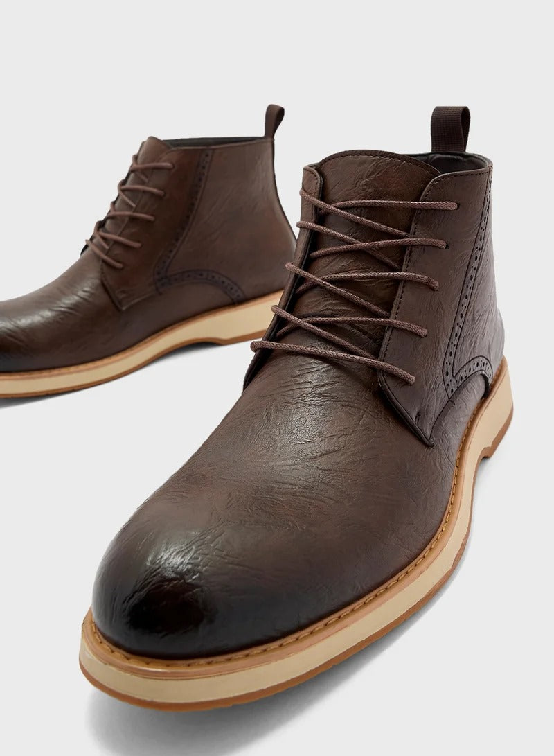 Robert Wood Smart Lace Up Boots