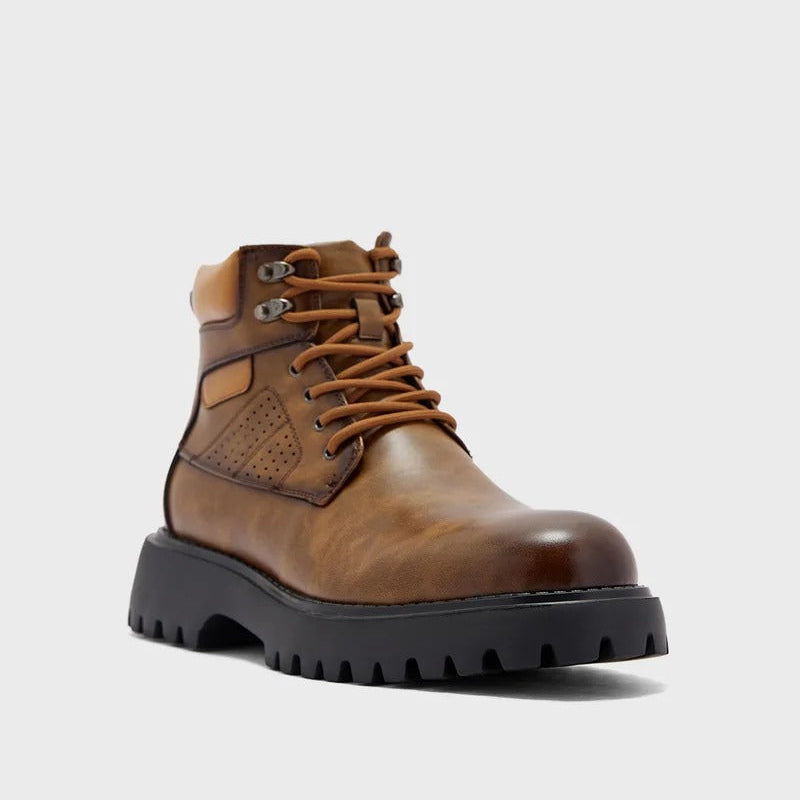 Robert Wood Chunky Boots For Men  Brown