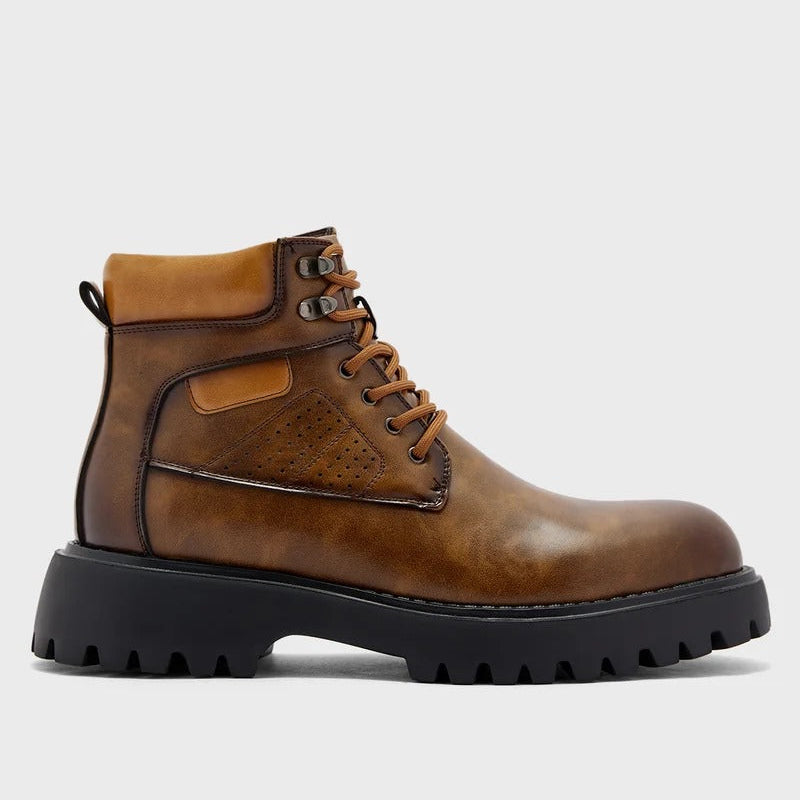 Robert Wood Chunky Boots For Men  Brown