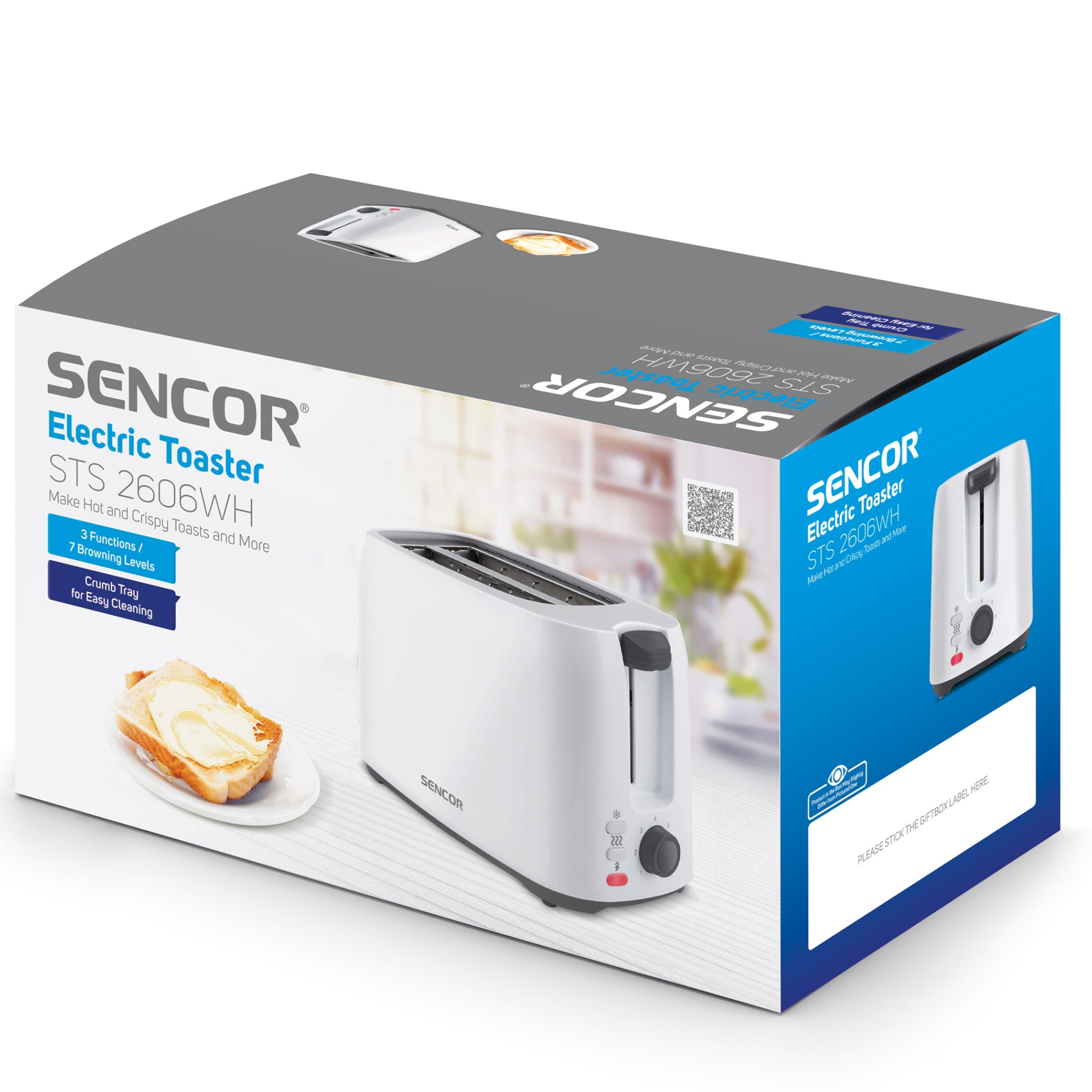 Sencor Electric Toaster STS2606WH - Jango Mall