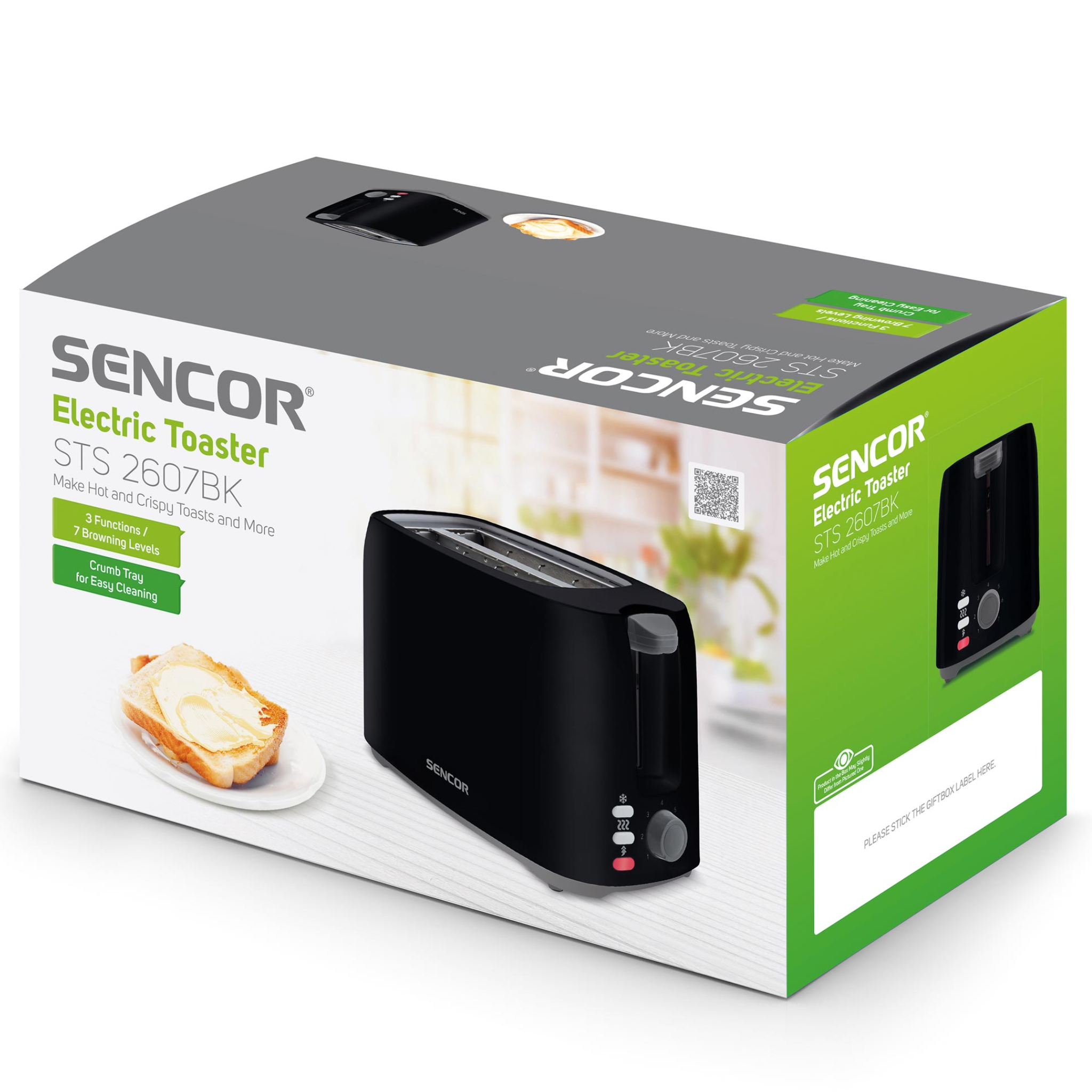 Sencor Electric Toaster STS2607BK - Jango Mall