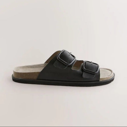 Standard Fit Double Strap Footbed Sandals
