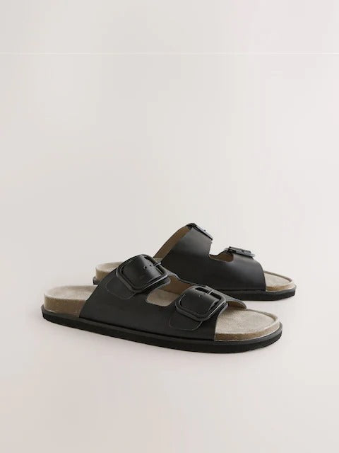 Standard Fit Double Strap Footbed Sandals