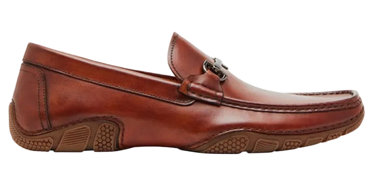 Steve Madden Kravitzz Matel Accent Loafers Brown