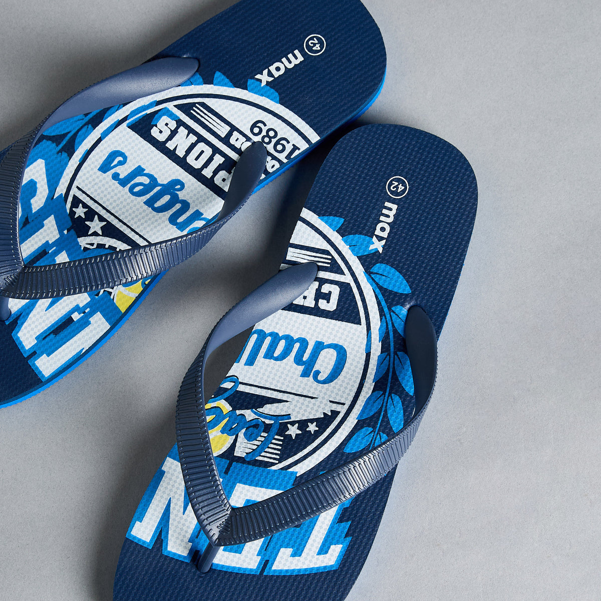 Max Printed Flip Flops Blue for Men - image 3