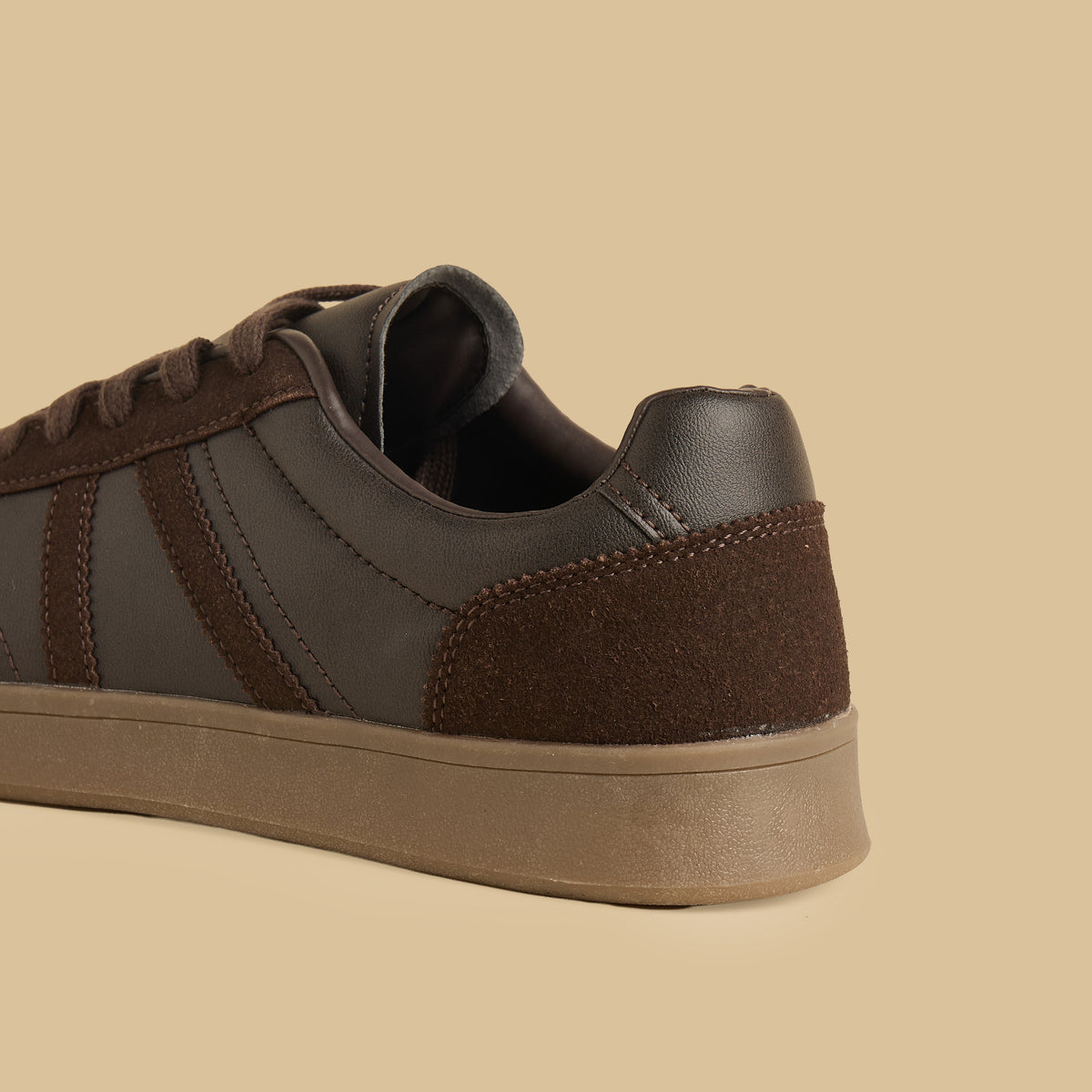 Max Suede Lace-Up Sports Shoes Brown for Men - image 5