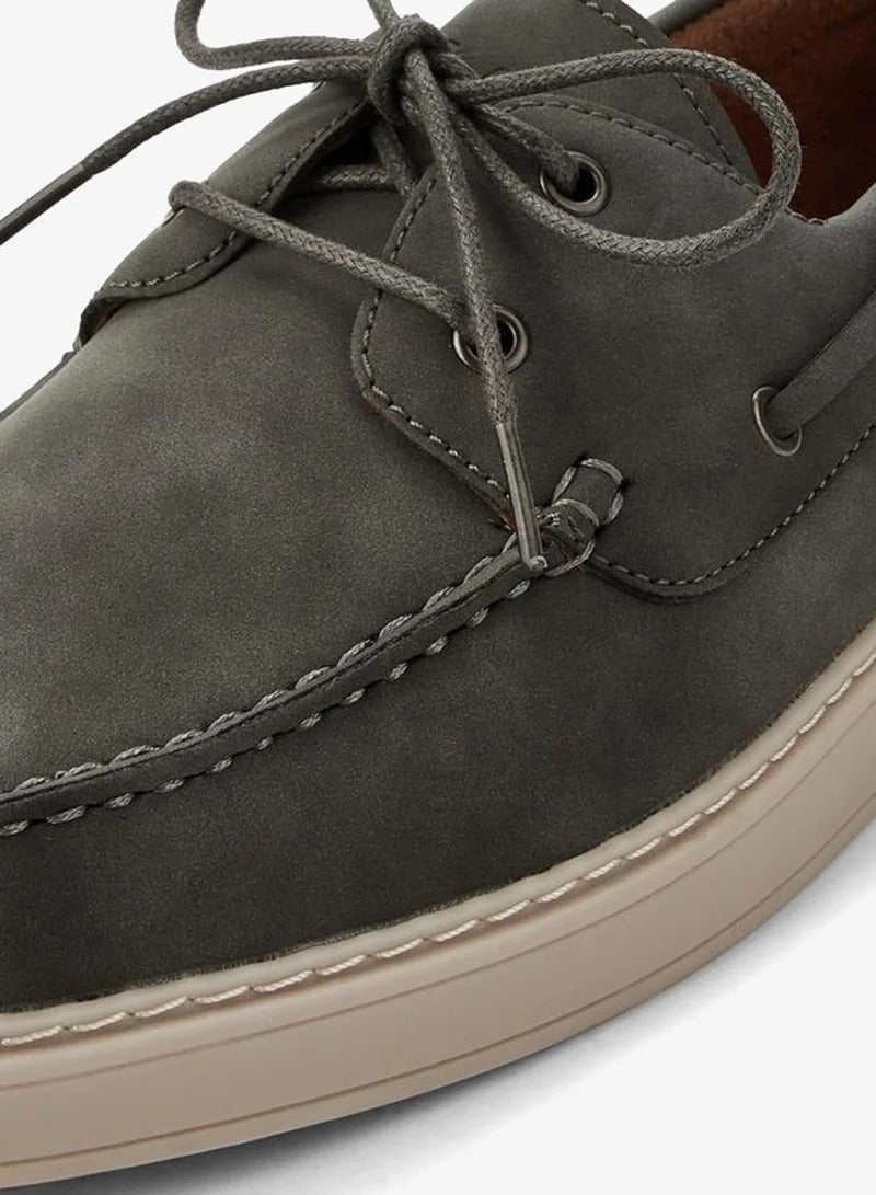 Lee Cooper Men Lace-Up Ankle Sneakers Grey