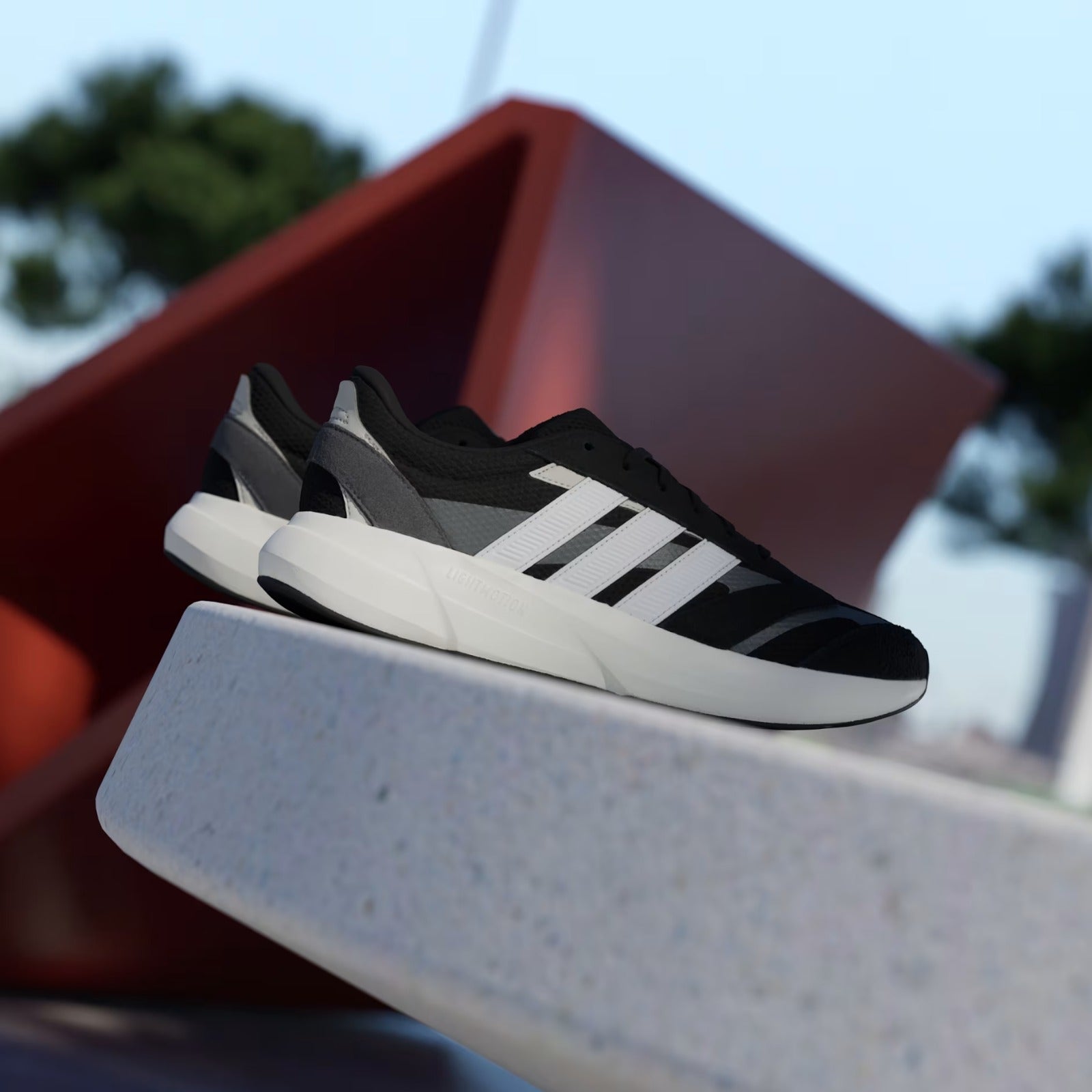 Adidas LightShift 2.0 Running Shoe Black&White