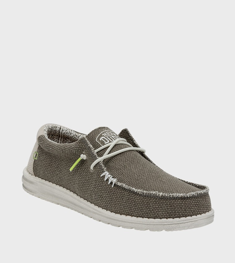 Hey Dude Wally Braided Slip-Ons Green