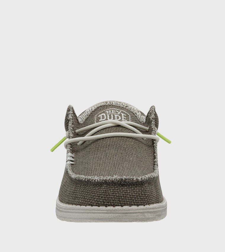 Hey Dude Wally Braided Slip-Ons Green