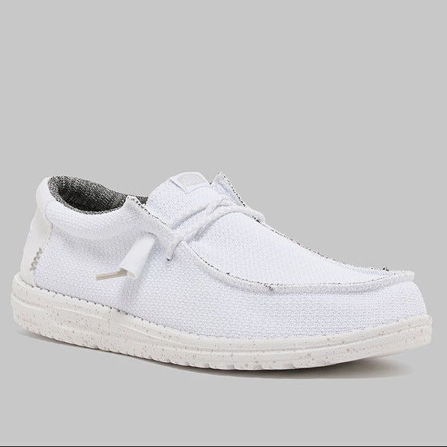 Hey Dude Wally Slip-Ons Men White Grey