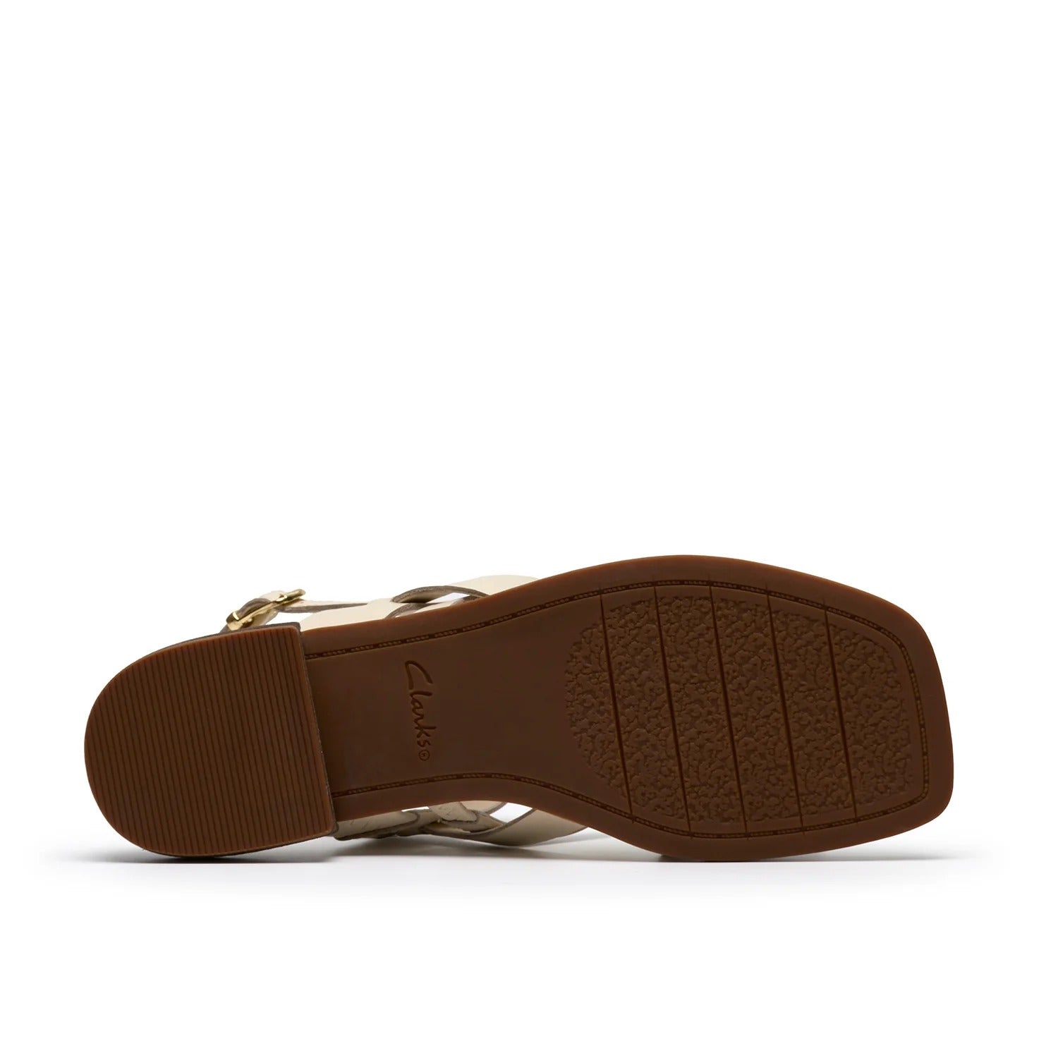 Womens Ariany Leather Strap Sandal Beige
