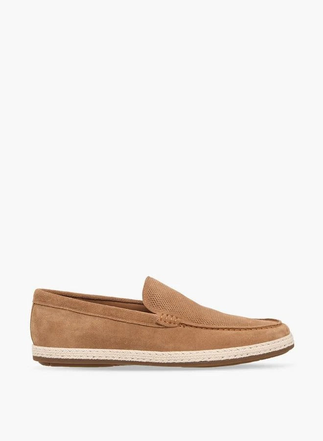 Duchini Espadrille Leather Loafer Men Brown