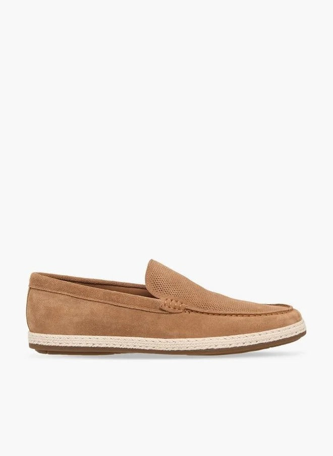 Duchini Espadrille Leather Loafer Men Brown
