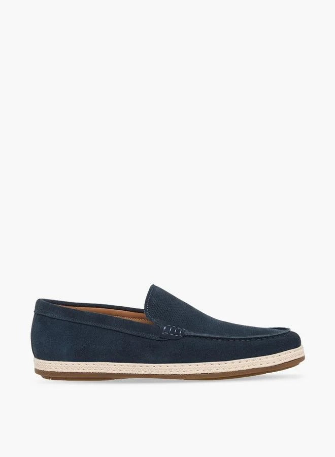 Duchini Espadrille Leather Loafer Men Blue