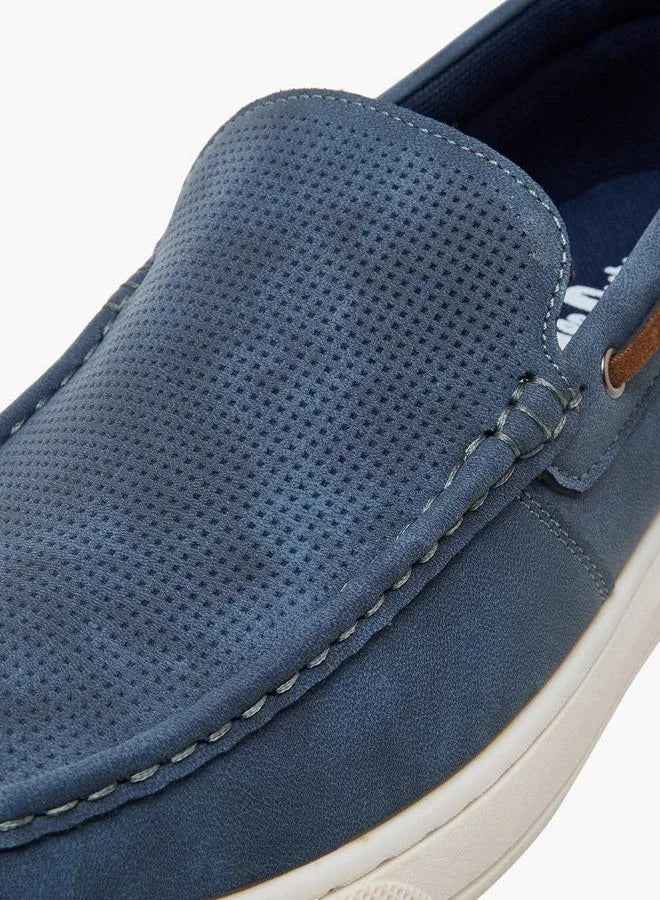 Lee Cooper Perforated slip-Ons Blue