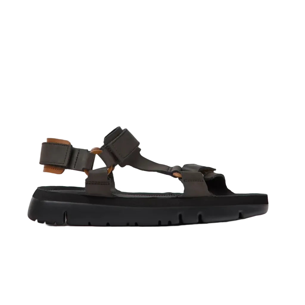 Camper Oruga Brown Leather Sandals Men