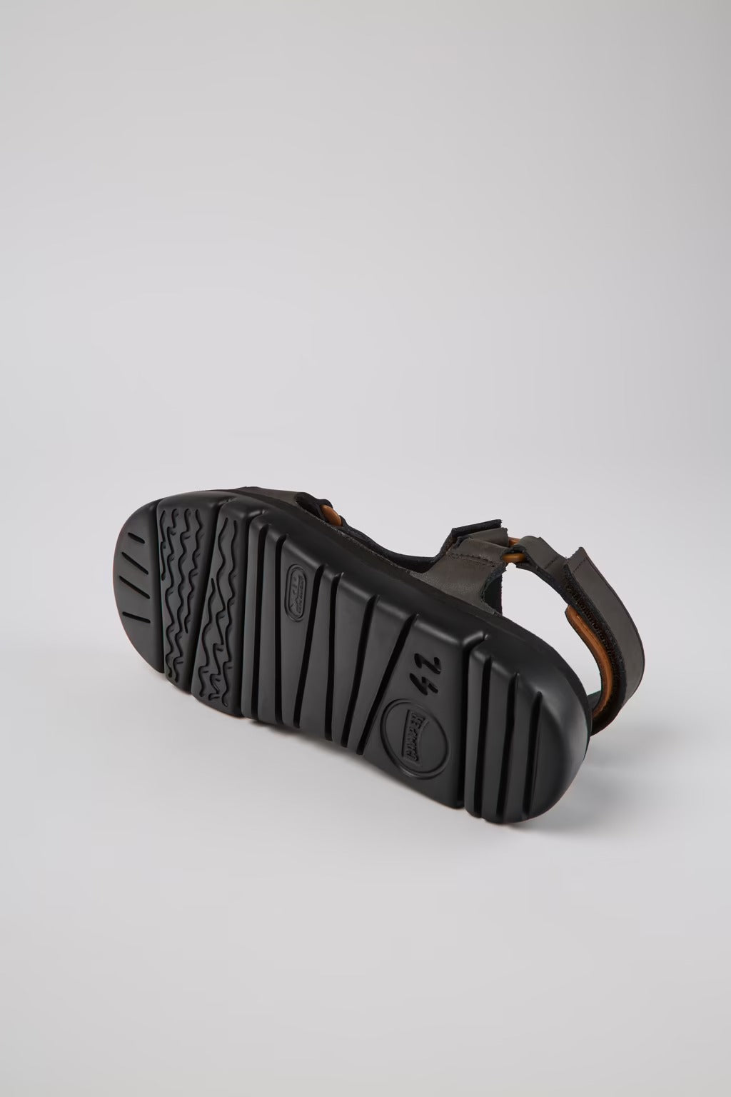 Camper Oruga Brown Leather Sandals Men