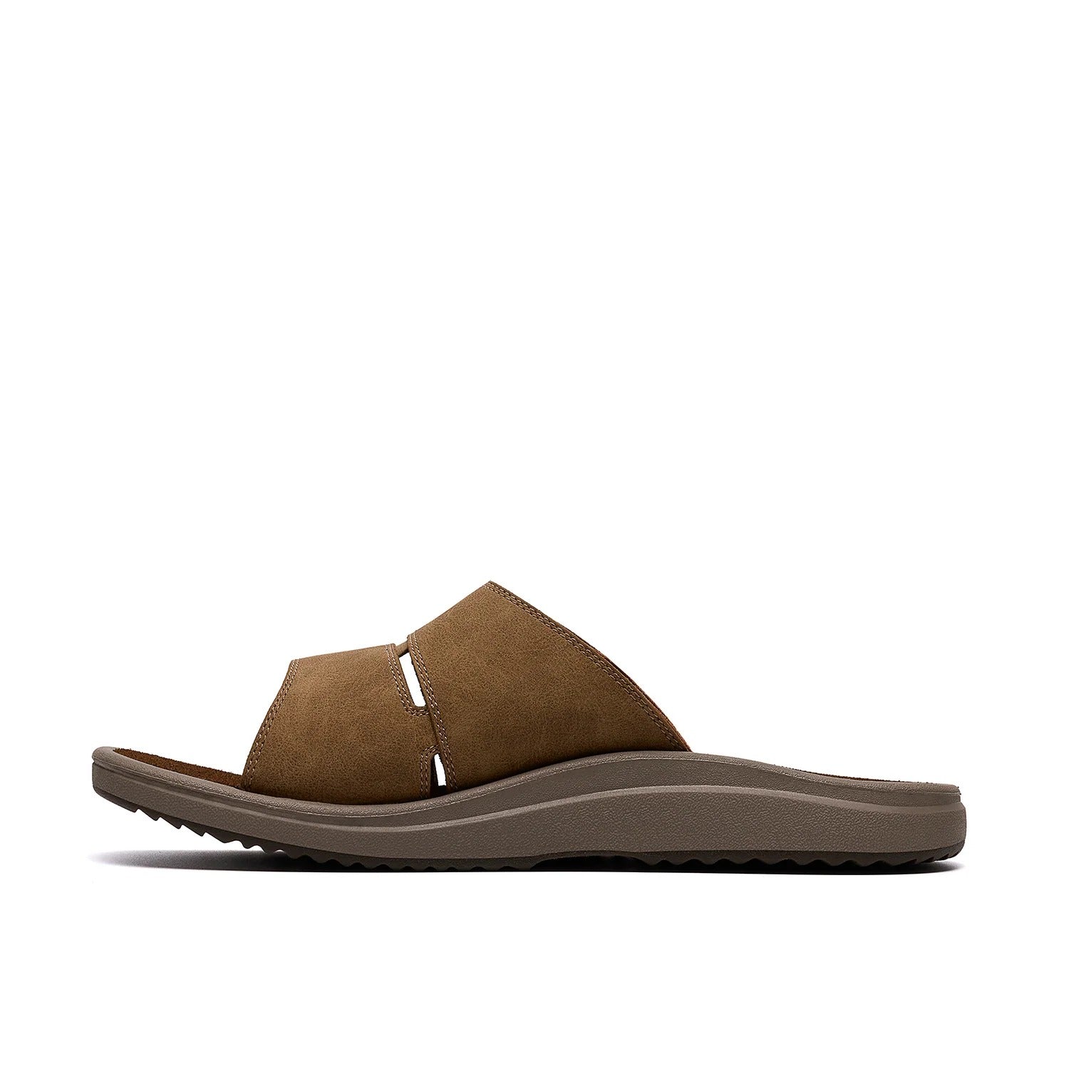 Clarks Mens Brinkley Slide Brown