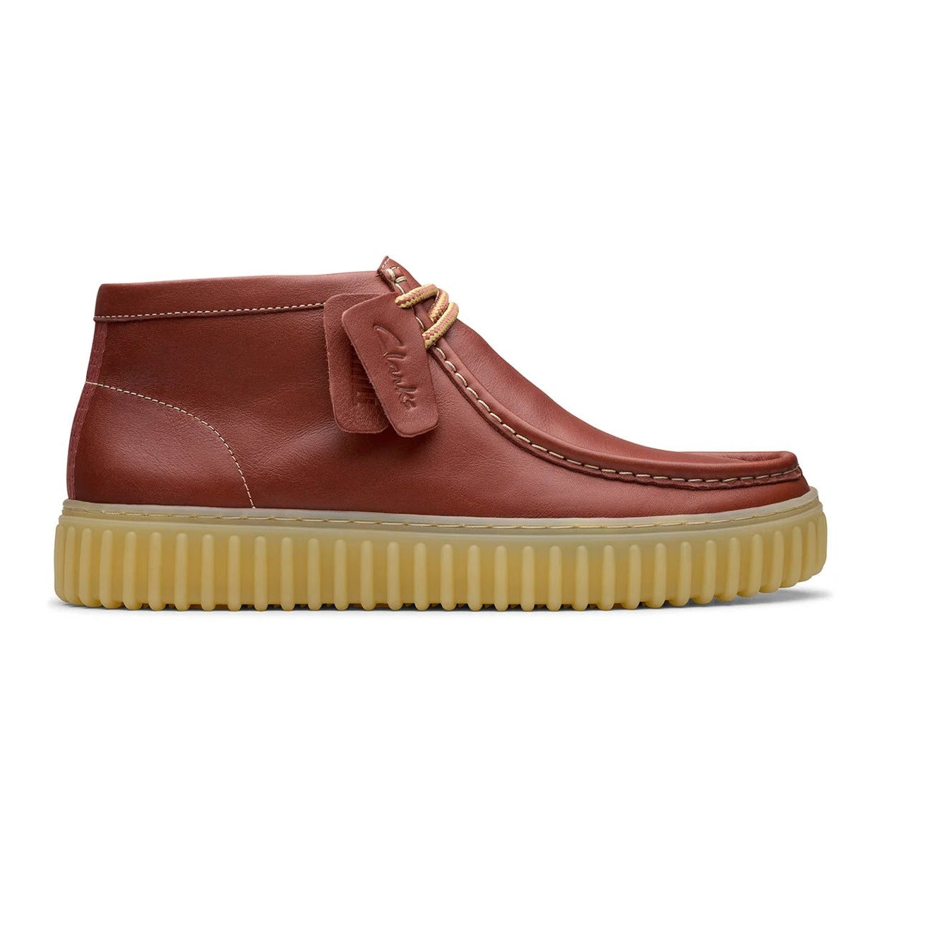 Clarks Mens Torhill Hi Sneaker Brown