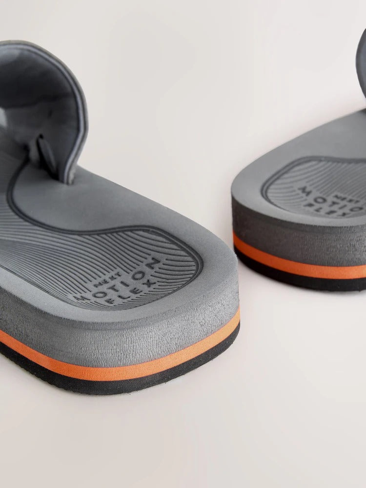 Khaki Comfort Slip-On Flex Sliders - Imported Lightweight Footwear