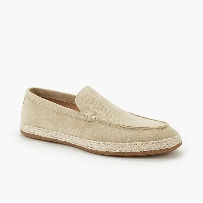 Peppermint Espadrille Textured Loafers Beige