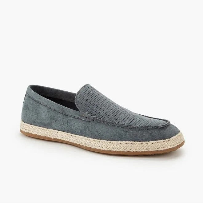 Peppermint Espadrille Textured Loafers Navy