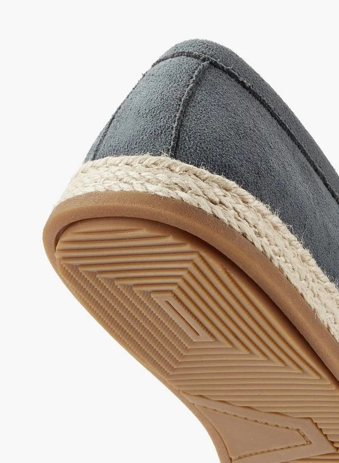 Peppermint Espadrille Textured Loafers Navy