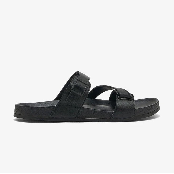 Robert Wood Cross Strap Sandals Black