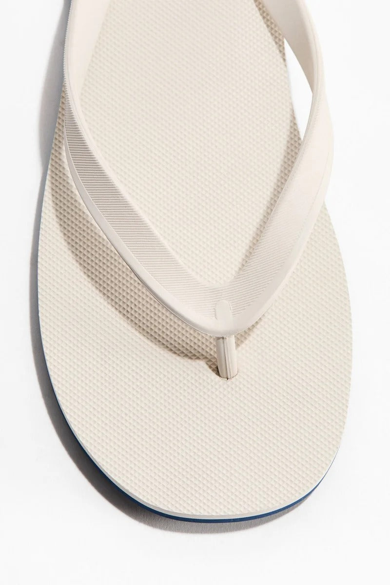 H&M Rubber Flip Flops White