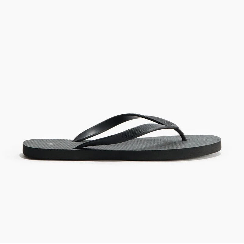 H&M Rubber Flip Flops Black