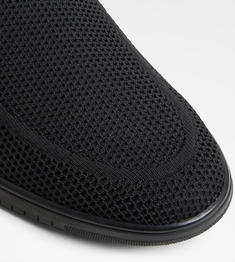 Aldo LUXTON Textured Round Toe Casual Slip-Ons Black
