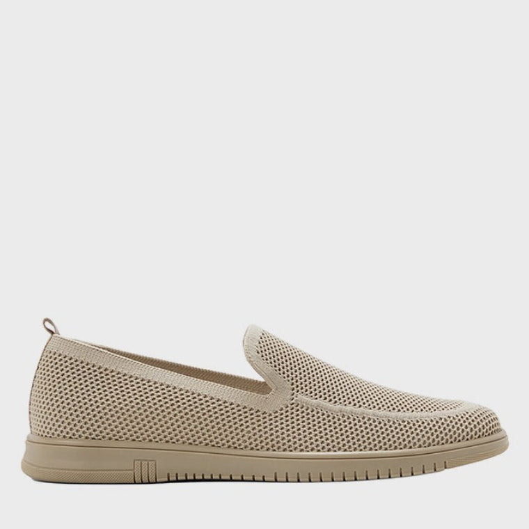 Aldo LUXTON Textured Round Toe Casual Slip-Ons Beige