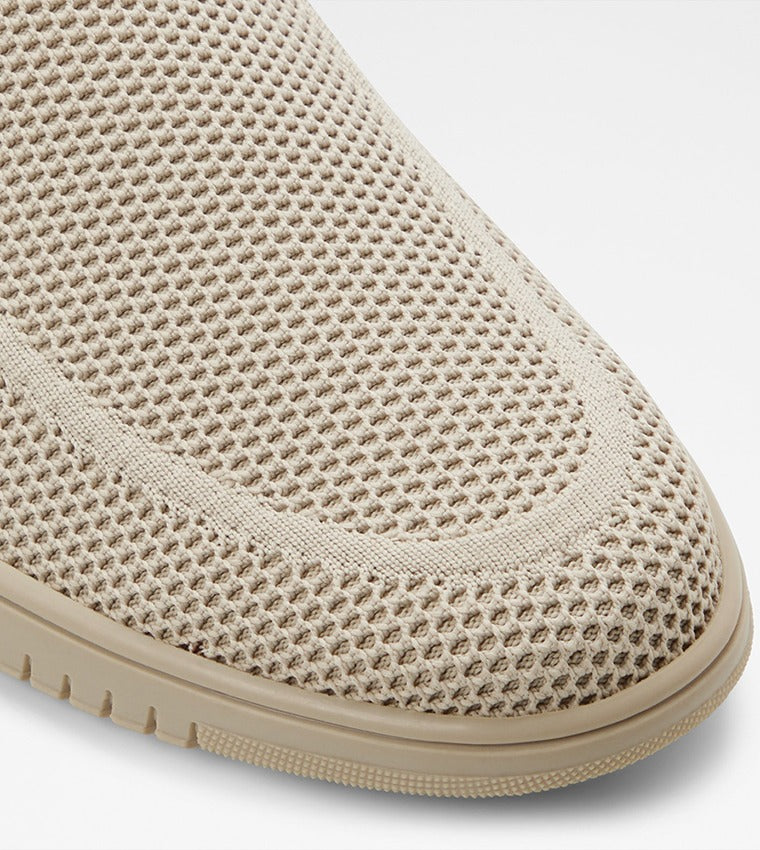 Aldo LUXTON Textured Round Toe Casual Slip-Ons Beige