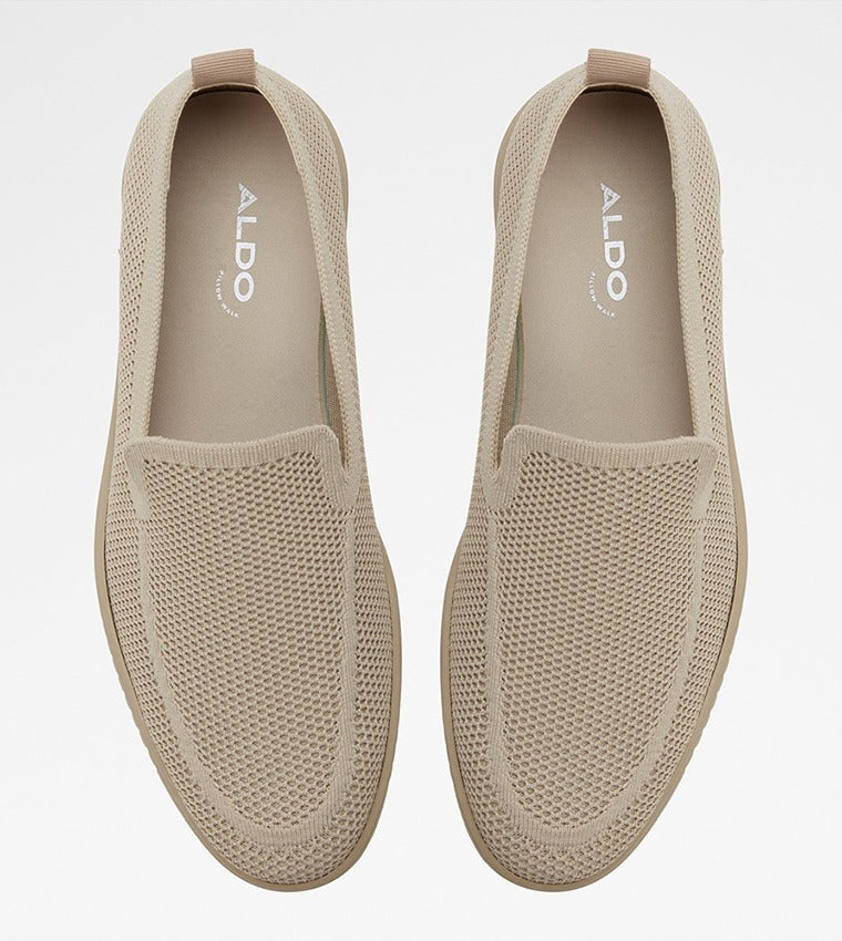 Aldo LUXTON Textured Round Toe Casual Slip-Ons Beige