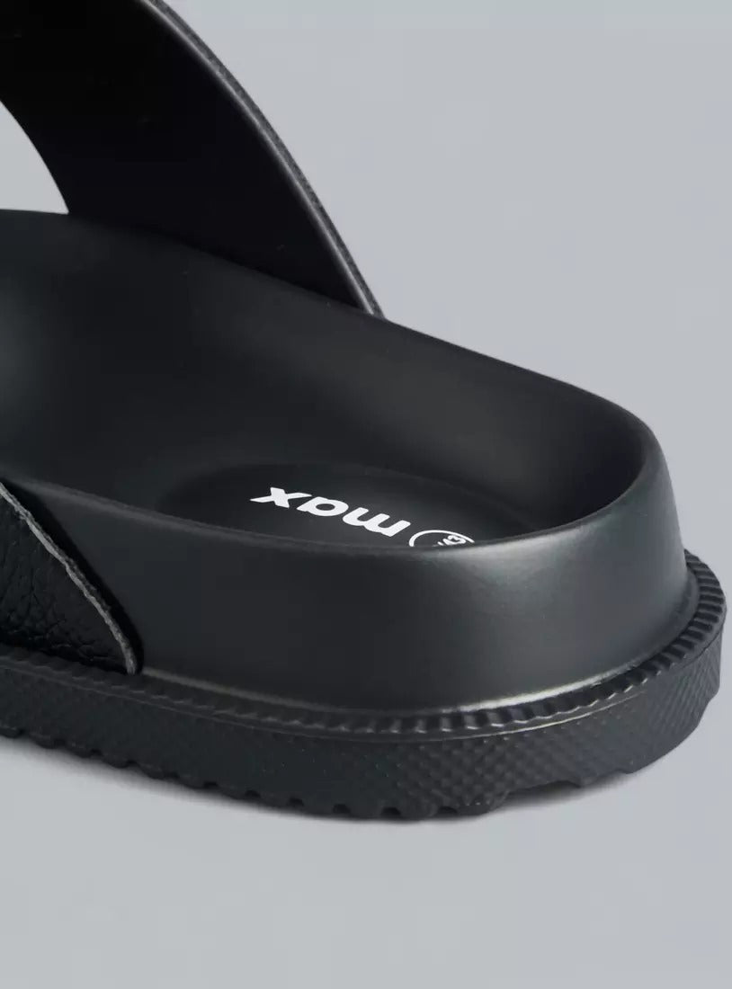 Max Double Strap Sandals Black